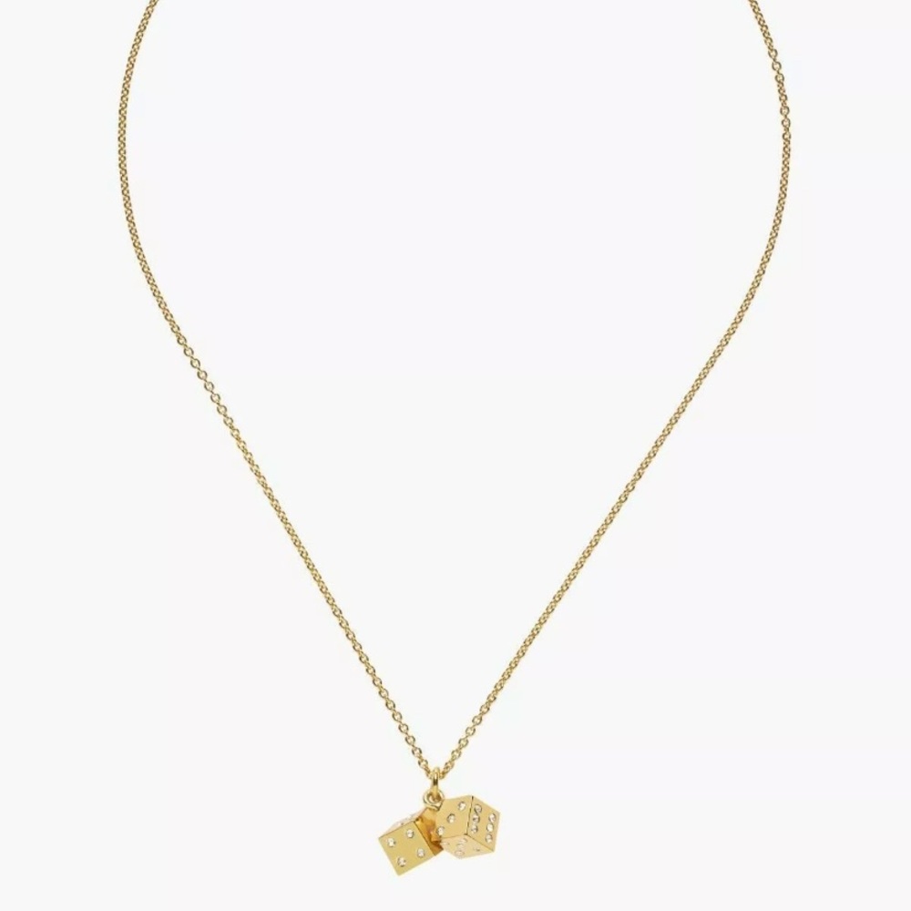 NWT KATE SPADE LUCKY STREAK DICE NECKLACE